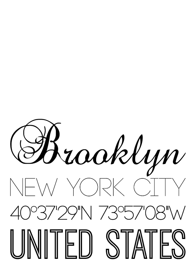 Brooklyn On White