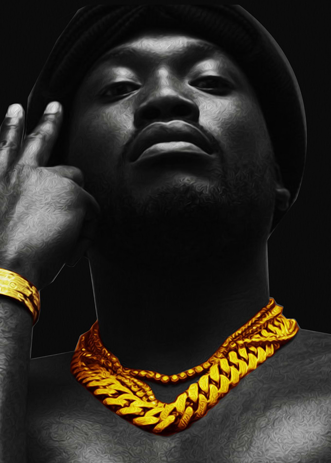 Meek Mill Black and White