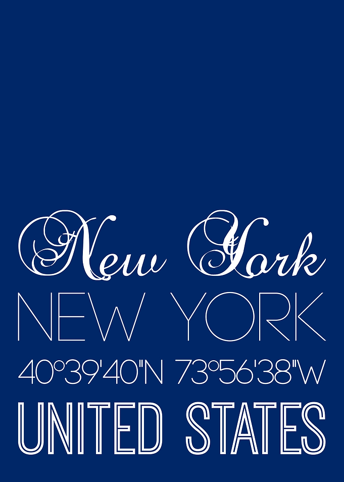 New York On Blue