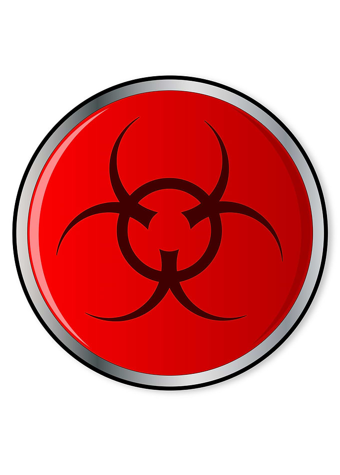 Red Bio Hazard Emergency