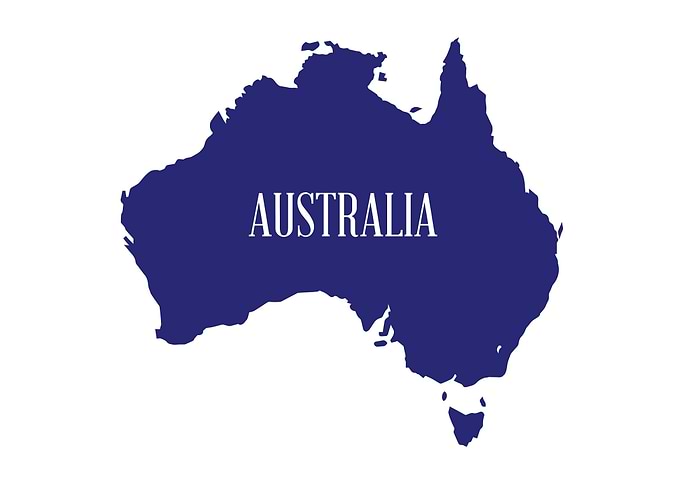 Australia Map Silhouette