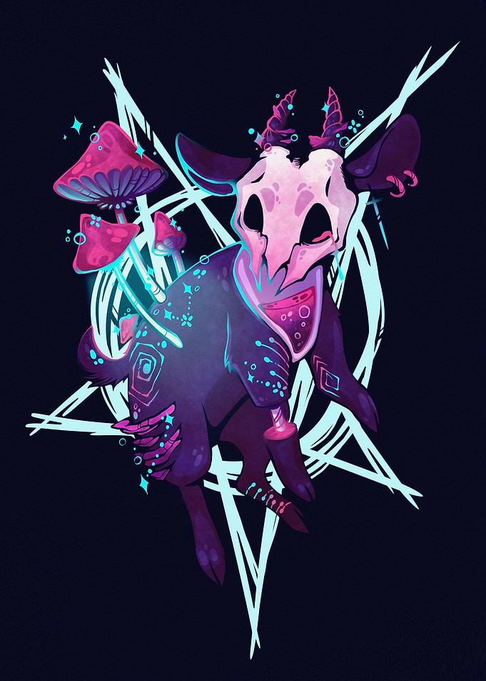 Fungus Deer Pentagram