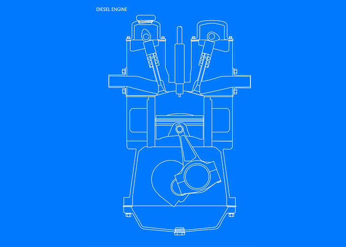 Diesel Engine Blueprint