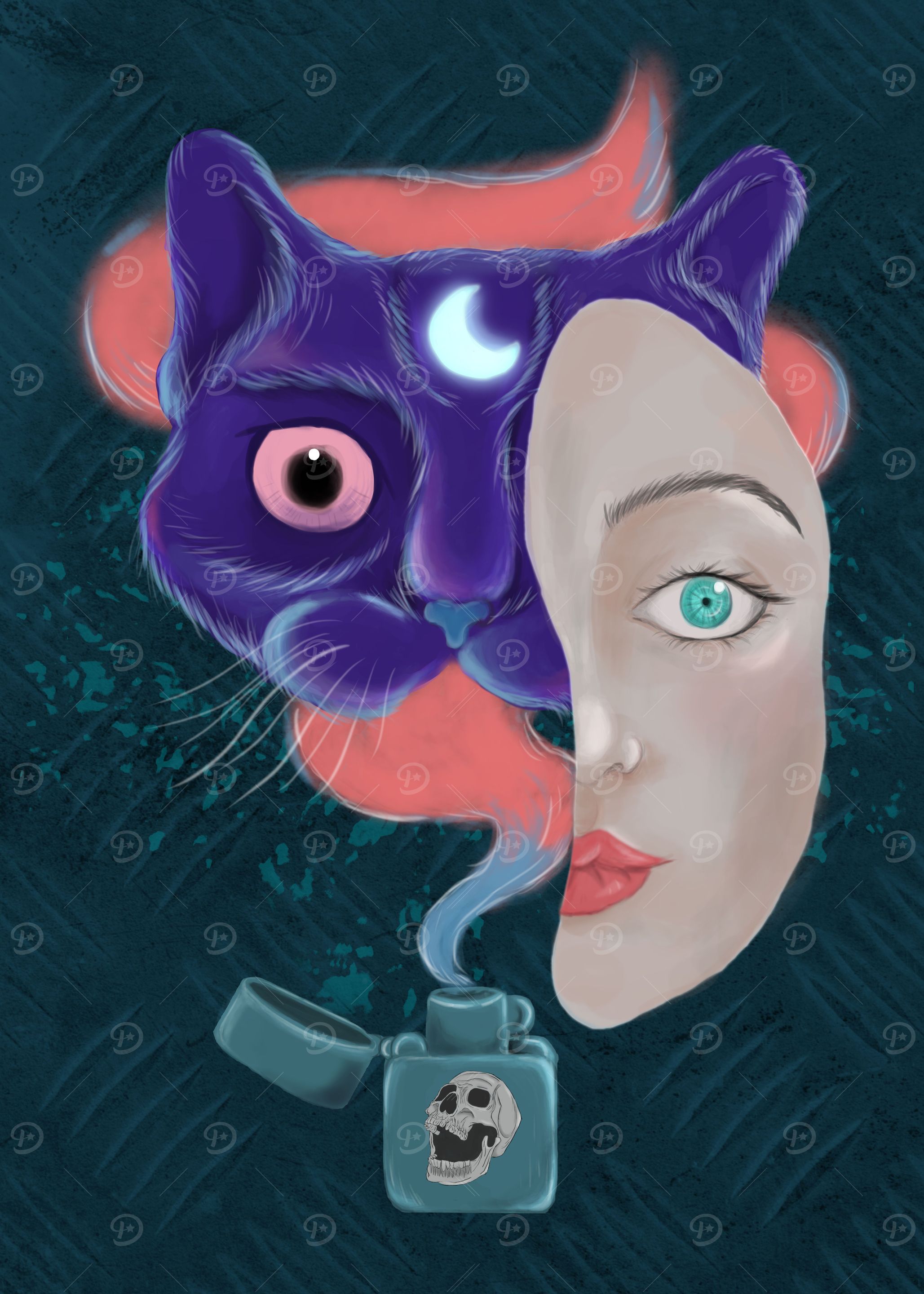 Smoking cat
