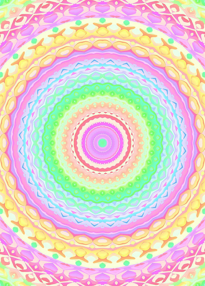Vivid Rainbow Kaleidoscope