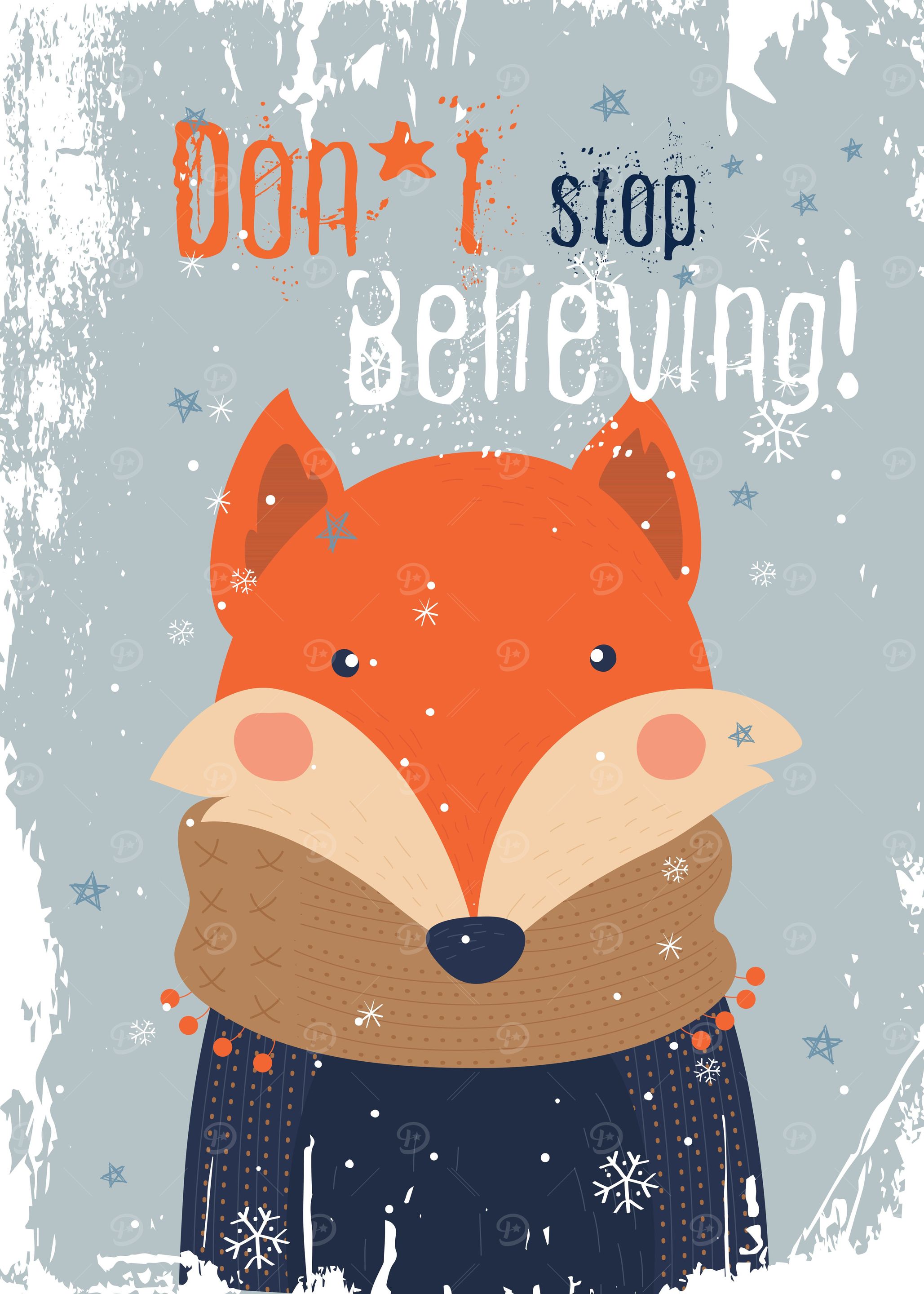 christmas fox