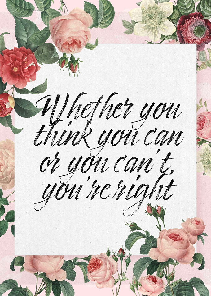 You Can Or Cant