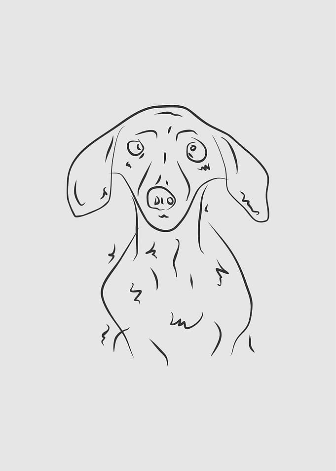 Dog 1e Black Line
