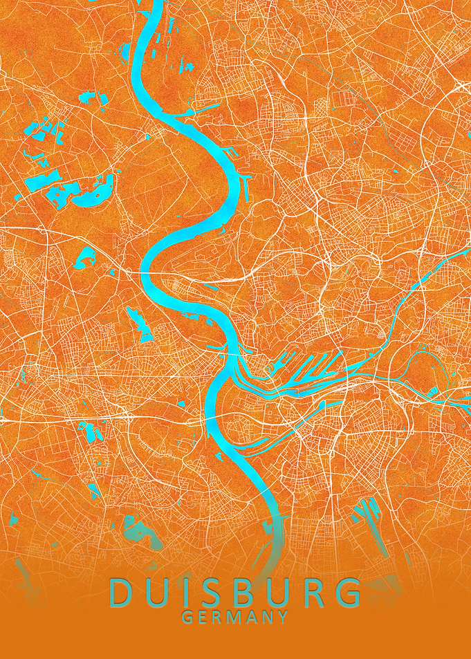 Duisburg Germany City Map