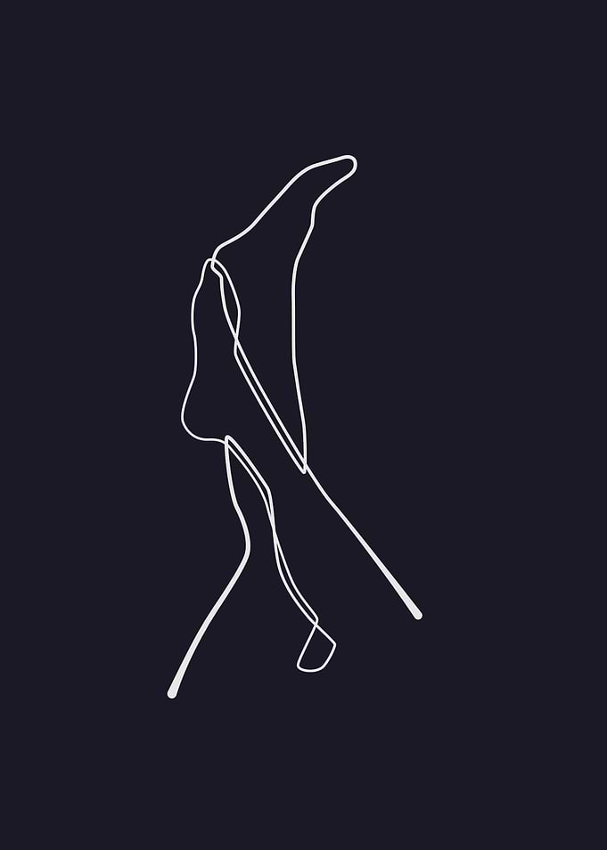 Sexy Leg Line Art