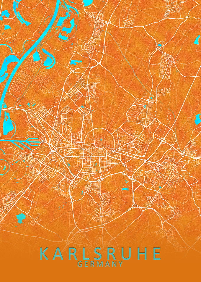 Karlsruhe Germany City Map