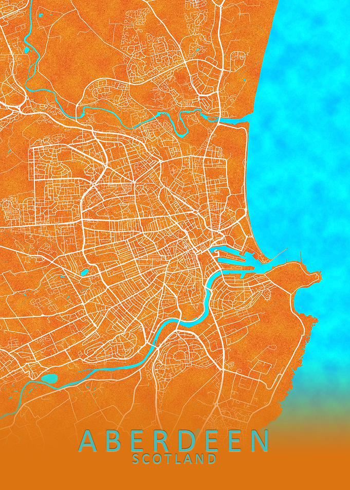 Aberdeen Scotland City Map