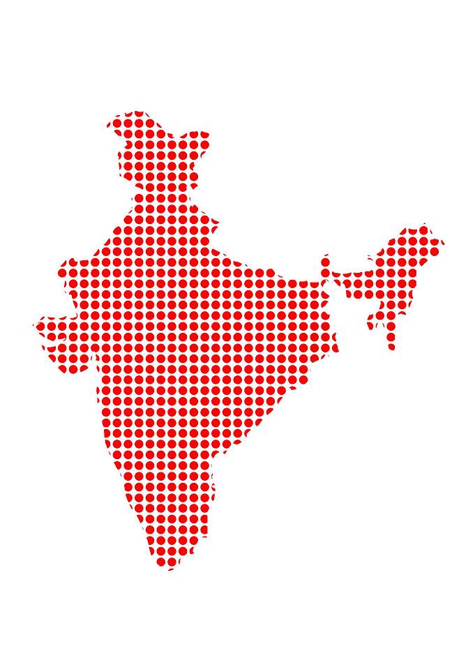Red Dot Map of India