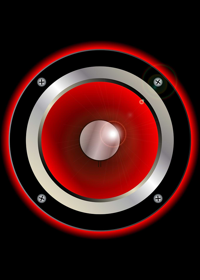 Red Speaker Cone