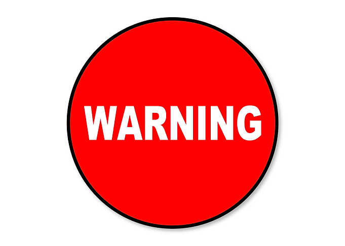 Circular Warning Sign