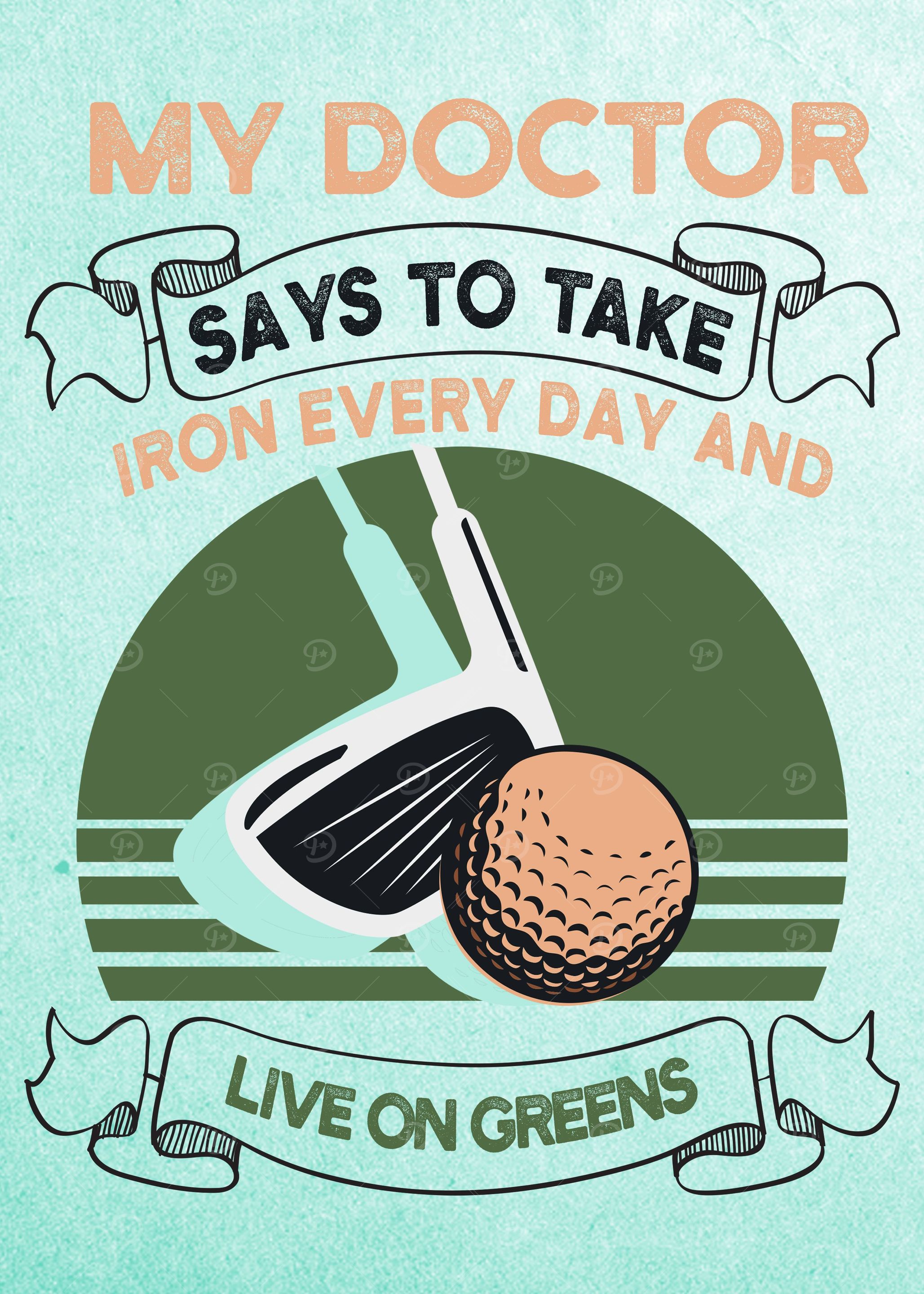GOLFER FUNNY POSTER