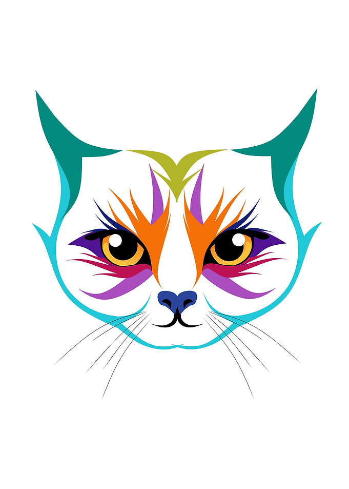 Cat PopArt Illustration
