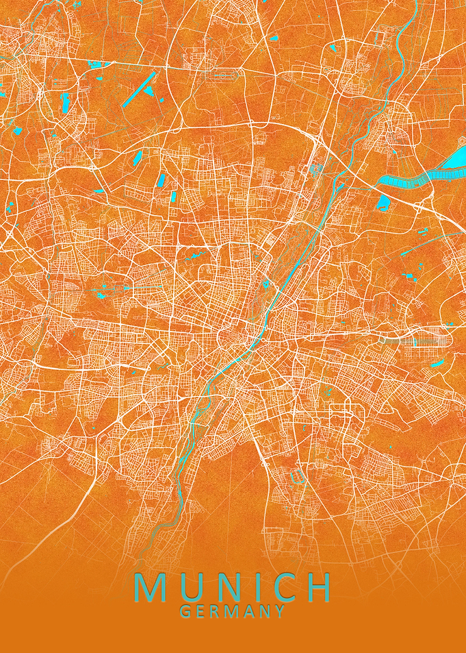 Munich Germany City Map