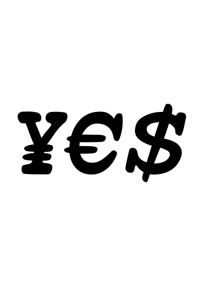 Yes In Money Symbols
