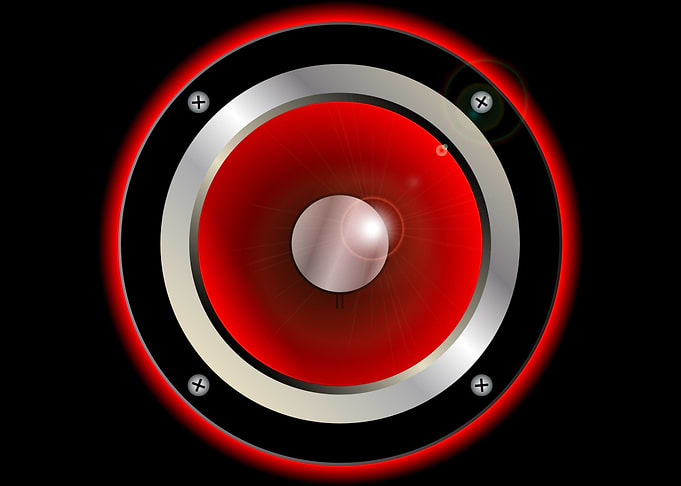 Red Speaker Cone