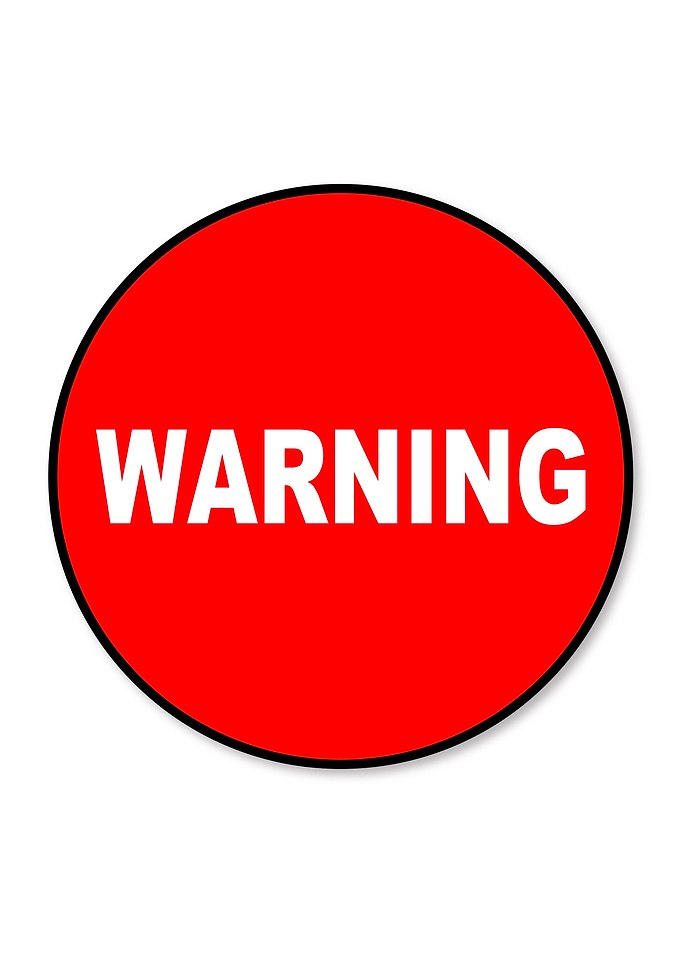 Circular Warning Sign