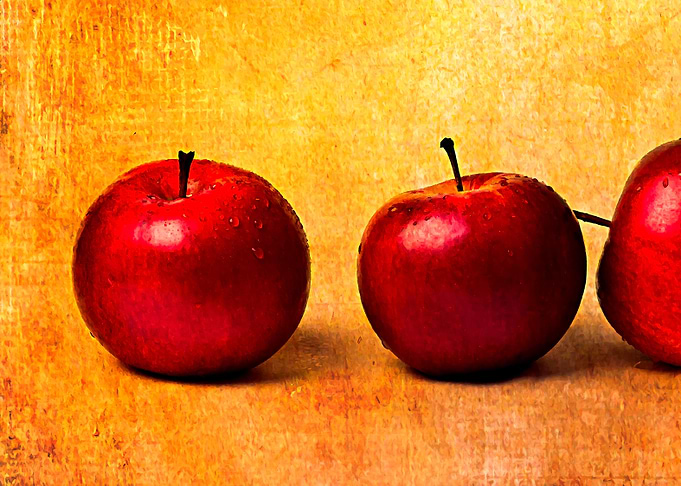 Red Apples Panorama Left