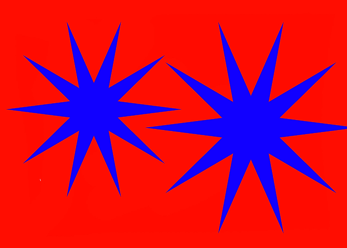 Pair of Blue Stars