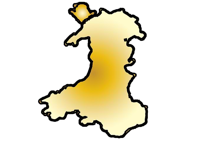 Map of Wales