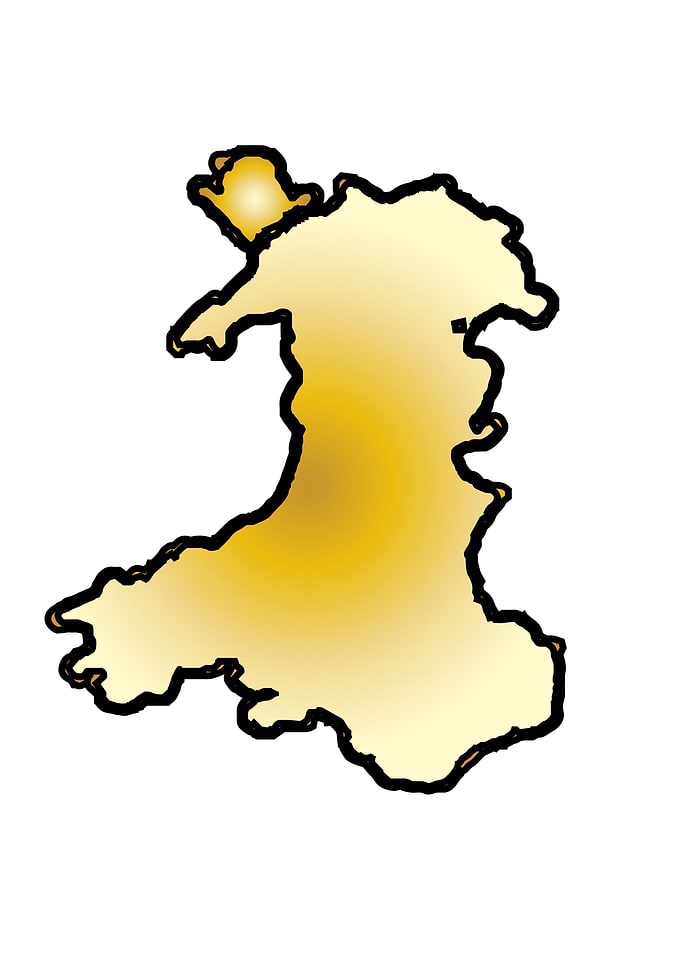 Map of Wales