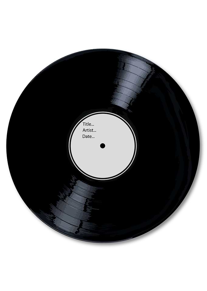 Blank White Record Label