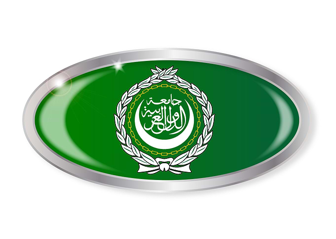 Arab League Flag Button