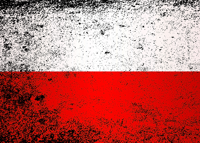 Flag of Poland Grunge