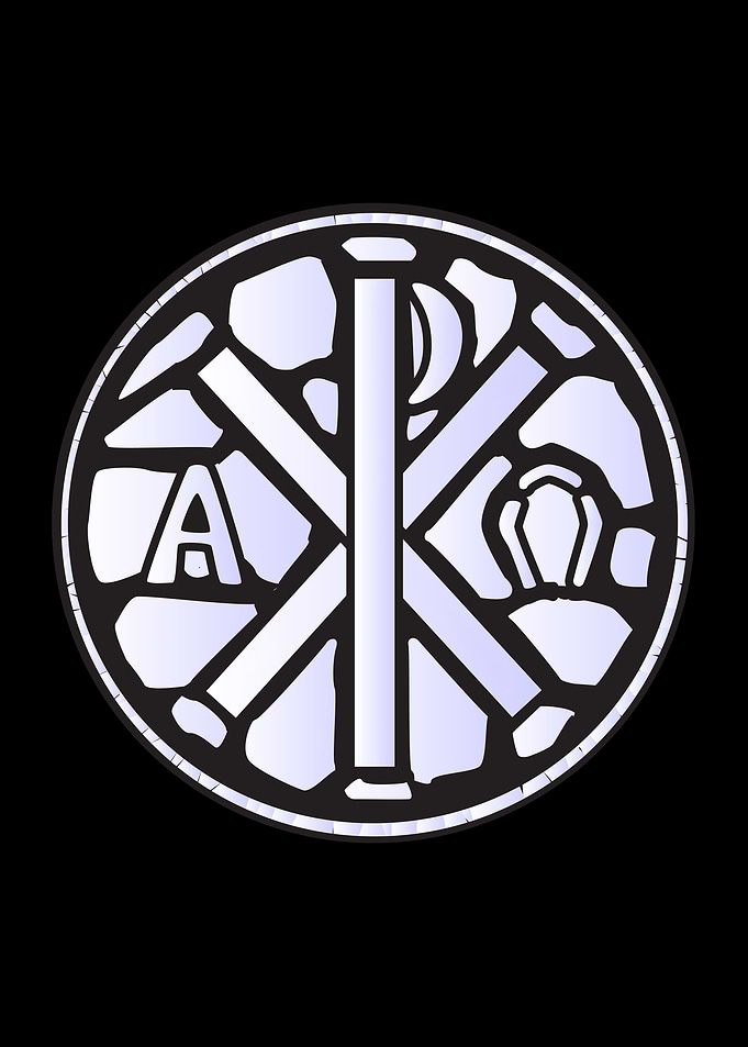 Alpha Omega Glass Window