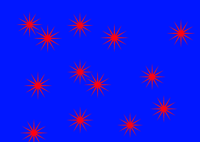 Multiple Red Stars