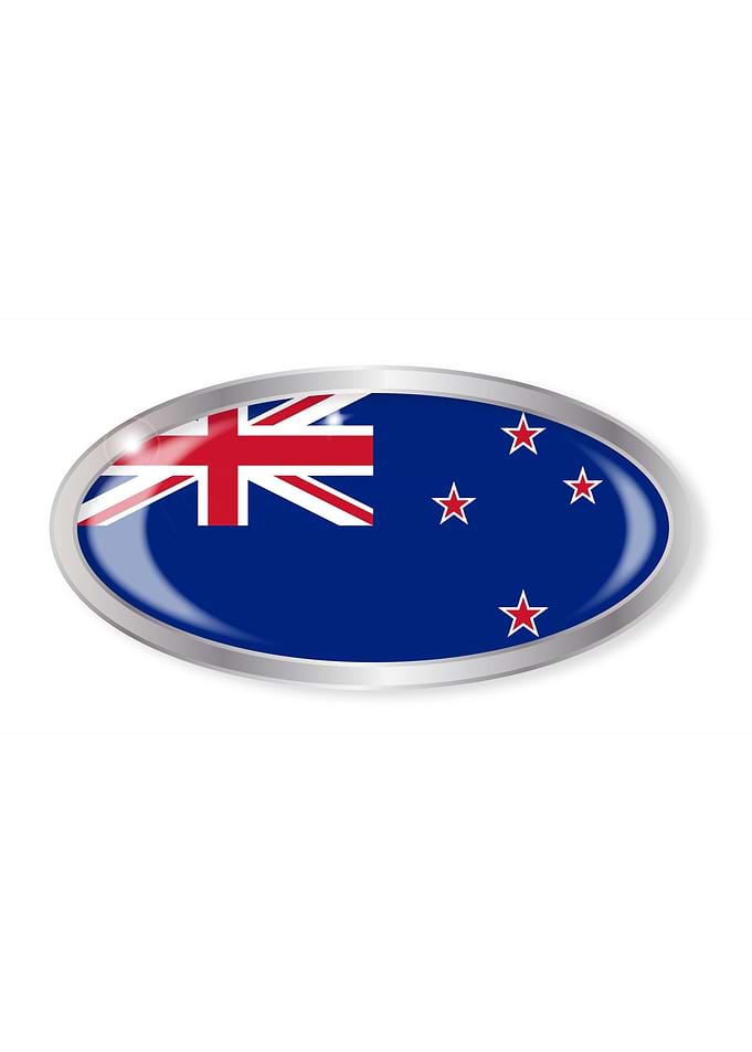 New Zealand Flag Button