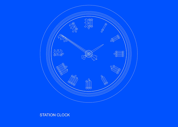 Station Clock Blueprint
