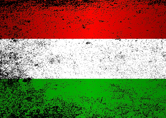 Flag of Hungary Grunge