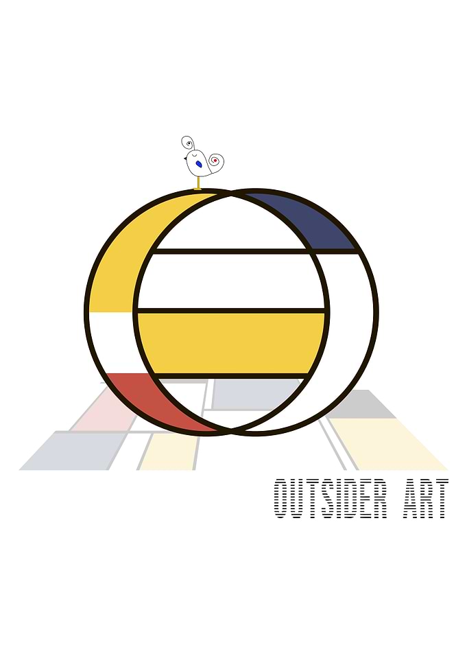Neoplasticism Art Letter O