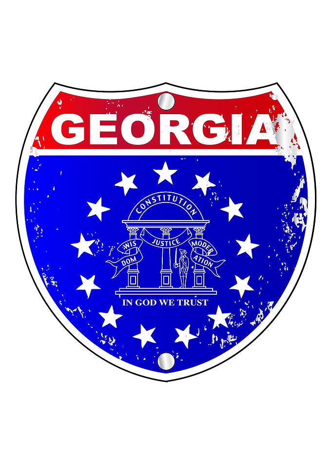 Georgia Interstate Sign