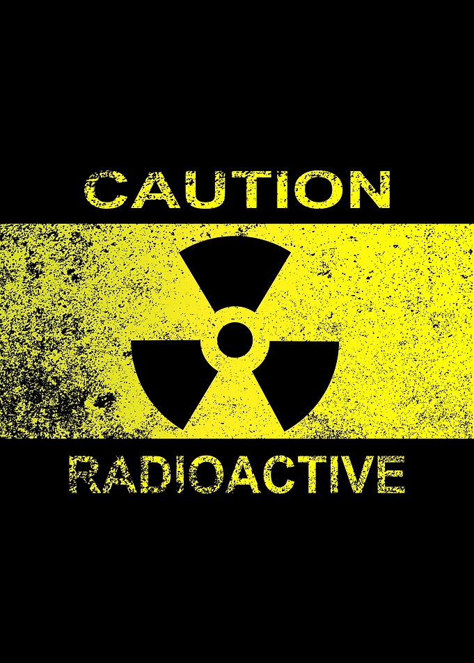 Caution Radioactive Sign