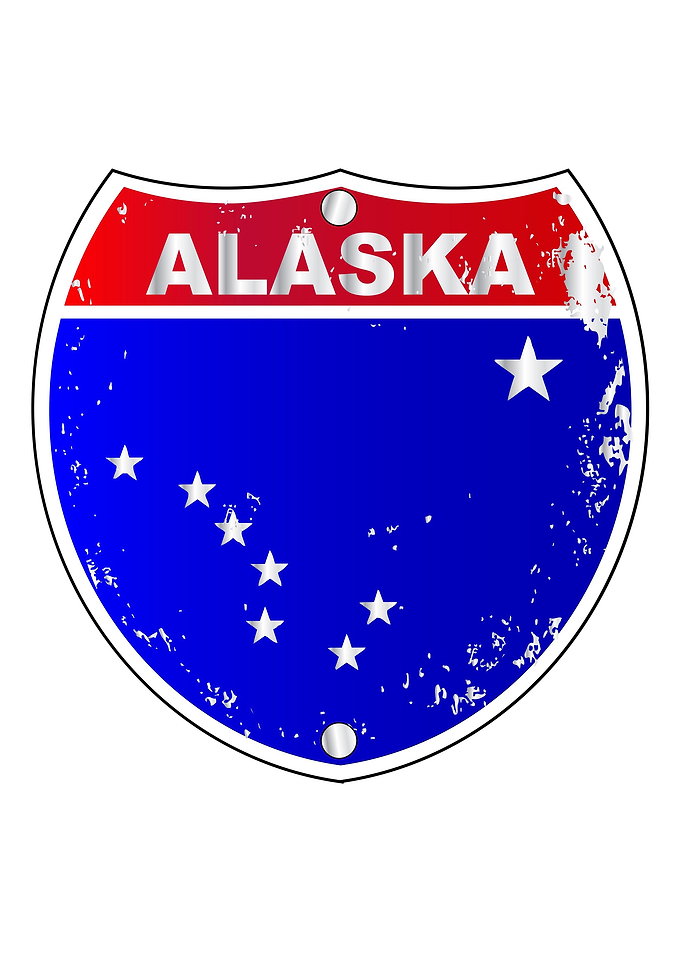 Alaska Interstate Sign
