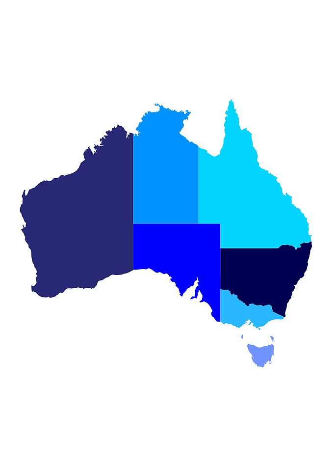 Australia State Silhouette