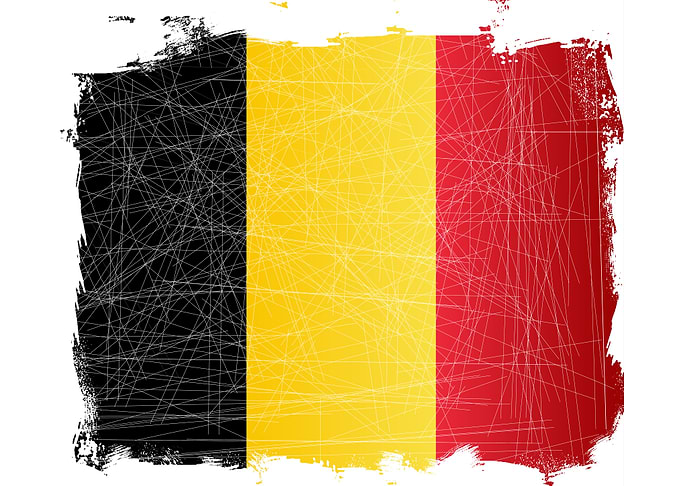 Belgian Grunge Flag