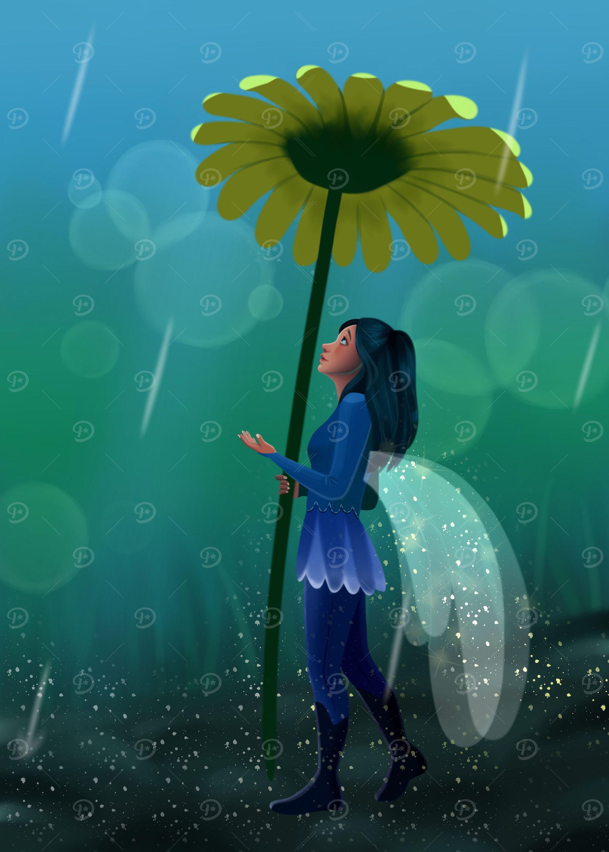 Hada Bajo la Lluvia