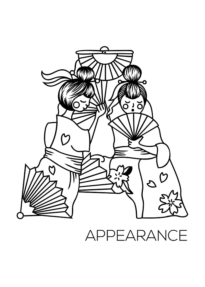 Japanese Type Art Letter A