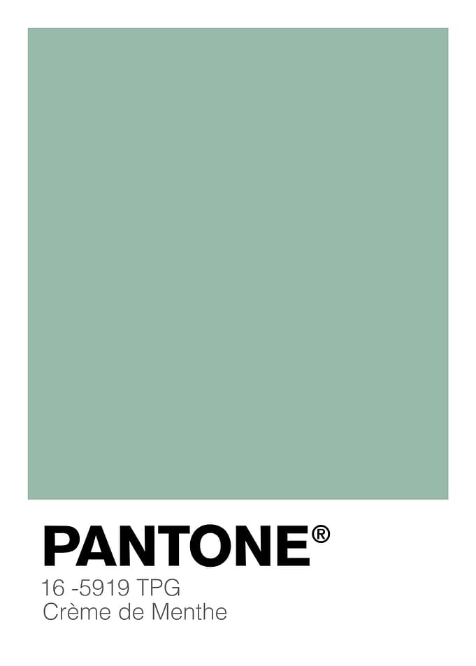 PANTONE Creme de Menthe