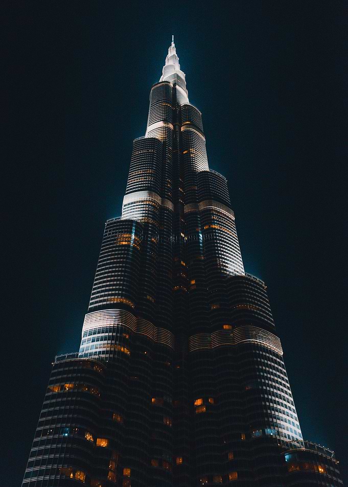 Burj Khalifa at night