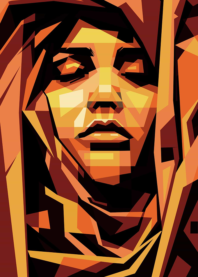 Emotional Portrait In Wpap