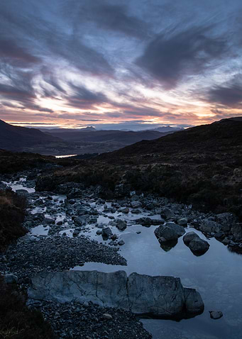 Sunset in the mountain