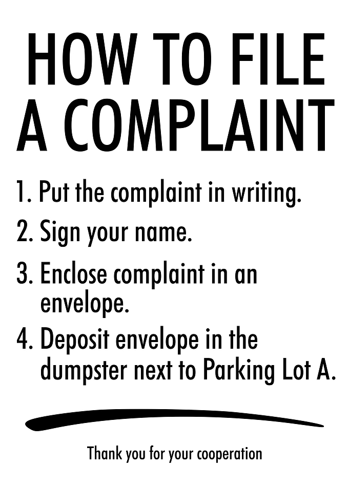 Office Complaint Funny